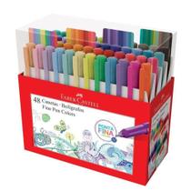 Canetinha Hidrografica 48 Cores Fine Pen Boligrafos Colors Faber Castell