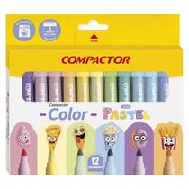 Canetinha Hidrográfica Color Pastel 164022 12 Cores - Compactor Canetinha Hidrográfica Color Pastel 164022 12 Cores - Compactor