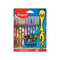 Canetinha Hidrográfica Color Pep's Monsters 12 Cores - Maped
