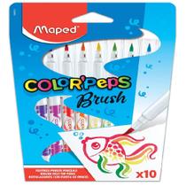 Canetinha Hidrográfica Color'Peps BRUSH Estojo 10 Cores Maped