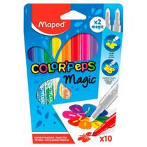 Canetinha Hidrográfica Color'Peps Magic Caixa com 10 Cores da Maped Ref FR84461200