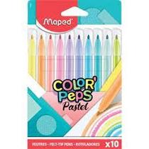 Canetinha Hidrográfica Color'Peps Pastel Com 10 Cores - Maped