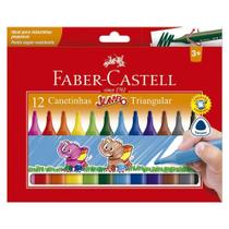 Canetinha Hidrográfica Faber-castell Jumbo Triangular 12 Cores Canetinha Hidrográfica Faber-castell Jumbo Triangular 12 Cores
