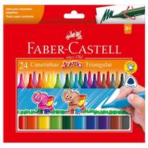 Canetinha Hidrográfica Faber-castell Jumbo Triangular 24 Cores Canetinha Hidrográfica Faber-castell Jumbo Triangular 24 Cores