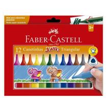 Canetinha Hidrográfica Jumbo Triangular 150212j 12 Cores - Faber Castell Canetinha Hidrográfica Jumbo Triangular 150212j 12 Cores - Faber Castell