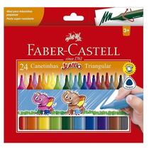 Canetinha Hidrográfica Jumbo Triangular 150224J 24 Cores - Faber Castell Canetinha Hidrográfica Jumbo Triangular 150224J 24 Cores - Faber Castell