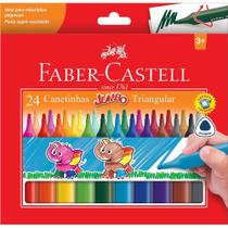 Canetinha Hidrográfica Jumbo Triangular Com 24 Cores Faber-Castell Canetinha Hidrográfica Jumbo Triangular Com 24 Cores Faber-Castell