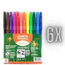 Canetinha Hidrográfica Leo Leo C/ 6 Pacotes Em Atacado Canetinha Hidrográfica Leo Leo C/ 6 Pacotes Em Atacado