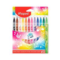 Canetinha Hidrográfica Maped Mini Cute 12 Cores - Maped Canetinha Hidrográfica Maped Mini Cute 12 Cores - Maped