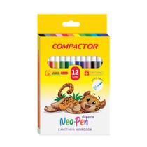 Canetinha Hidrográfica Neo-Pen Gigante com 12 Cores - Compactor Canetinha Hidrográfica Neo-Pen Gigante com 12 Cores - Compactor