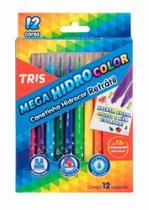 Canetinha Hidrográfica Retrátil (ponta vai e vem) Ref.687063 12 cores - Tris