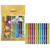 Canetinha hidrográfica ursinho pooh kit 12 cores - leo&leo