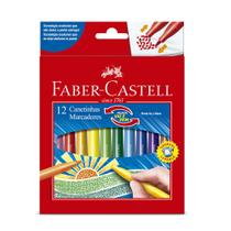 Canetinha Hidrográfica Vai E Vem Faber Castell C/12 Cores