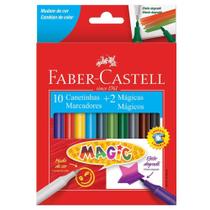 Canetinha Magic 10 Cores + 2 Mágicas Faber-Castell
