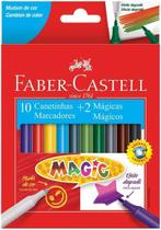 Canetinha Magic 10 unid + 2 marcadores mágicos Faber-Castell