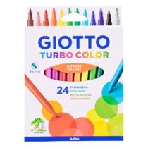 Canetinha Marcadores Giotto Turbo Color 24 Cores