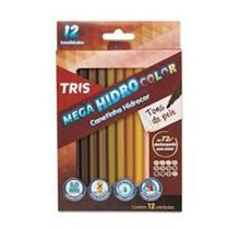 Canetinha Mega Hidro Color Tons De Pele 12 Cores Tris