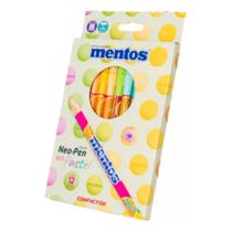 Canetinha Mentos Cheiro Compactor Neo Pen Pastel 12 Cores