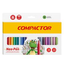 Canetinha Mirim Neo-Pen Compactor 2,0 com 24 cores