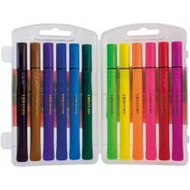 Canetinha Pincel Brush Pen Lavavel Estojo - Leo Leo