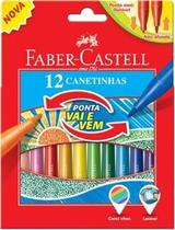 Canetinha Vai e Vem 12 Cores