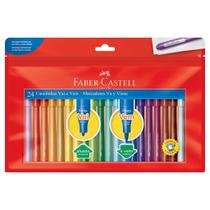 Canetinha Vai e Vem 24 cores Faber-Castell