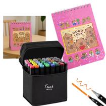 Canetinhas 48 Cores Livro Pintar Capivara Feliz Fofa 50 Paginas Desenho Divertido Relaxante Pintura Hobbie Lazer Canetinhas 48 Cores Livro Pintar Capivara Feliz Fofa 50 Paginas Desenho Divertido Relaxante Pintura Hobbie Lazer