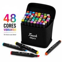 Canetinhas 48 Cores Touch Premium Para Desenhos e Projetos Criativos Canetinhas 48 Cores Touch Premium Para Desenhos e Projetos Criativos