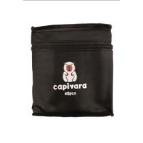 Canetinhas Capivara Marcadores 48 Peças Ponta Dupla + Estojo C/ Zíper
