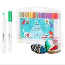 Canetinhas Colorida Caneta Marcadora Ponta dupla Colorido Mark Pen 24,36,48,60 Canetinhas Colorida Caneta Marcadora Ponta dupla Colorido Mark Pen 24,36,48,60
