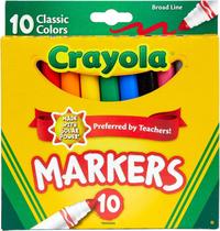 Canetinhas Crayola Ponta grossa com 10 Cores