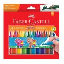 Canetinhas hidrografica jumbo triangular 24 cores - faber castell Canetinhas hidrografica jumbo triangular 24 cores - faber castell
