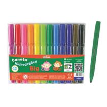 Canetinhas Hidrográficas 12 cores Big - Leo Leo - Jocar office Canetinhas Hidrográficas 12 cores Big - Leo Leo - Jocar office
