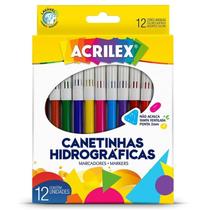 Canetinhas Hidrográficas Acrilex com 12 cores Canetinhas Hidrográficas Acrilex com 12 cores