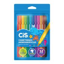 Canetinhas Hidrográficas CiS com 12 Cores Lavável Canetinhas Hidrográficas CiS com 12 Cores Lavável
