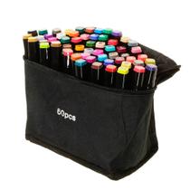 Canetinhas Kit 60 Unidades Coloridas Linha Profissional Arco-Íris