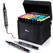 Canetinhas Kit 60 Unidades Coloridas Perfeitas Para Desenho