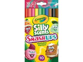 Canetinhas Laváveis Crayola Smash Ups - 10 Cores Ponta Fina