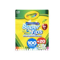 Canetinhas Laváveis Super Tips Crayola100 Cores + 20 Perfum.