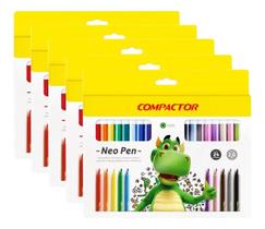 Canetinhas Lavável 24 Cores Gigante 30Un Retorno a Escola