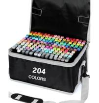 Canetinhas Pintar Boblie Goods Escolar Ponta Dupla 204 Cores Marcador Permanente - Oasis Canetinhas Pintar Boblie Goods Escolar Ponta Dupla 204 Cores Marcador Permanente - Oasis