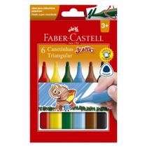 Canetinhas Rotuladores Jumbo Triangular 6 Core - Faber Castell / WX Gift - Faber-Castell