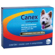 Canex Composto Vermífugo Ceva com 4 comprimidos