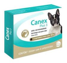 Canex Plus 3 Ceva 4 Comprimidos 10kg Vermífugo Envio Imediat