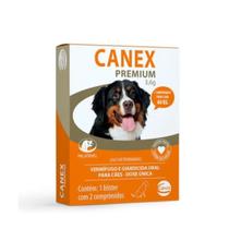 Canex Premium 3,6mg Vermífugo E Giardicida Cães 40kg 2 Comp - Ceva