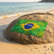Canga Brasil Flores tropicais Exclusiva 1,48x1 Saida de Praia
