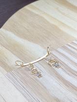 Canga com Pingente Casal de Filhos Menino e Menina Ouro 18k