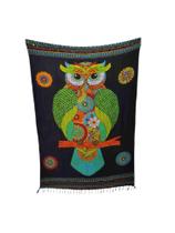 Canga de praia coruja em viscose