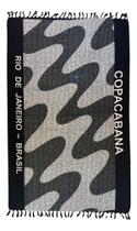 Canga De Praia Estampada Calçadão Copacabana Poliéster 110cm X 160cm