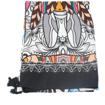 Canga de Praia Fina Estampada Leve e Versátil para Verão